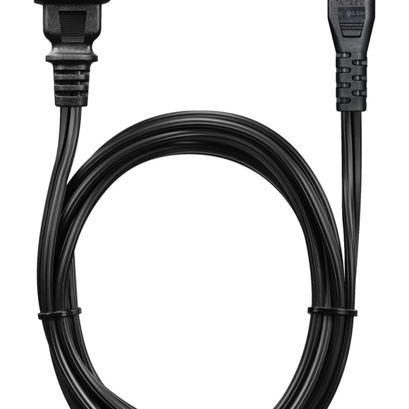 Best Buy essentials™ - 6' 2-Slot Polarized Power Cord - Black - Picture 3 of 6